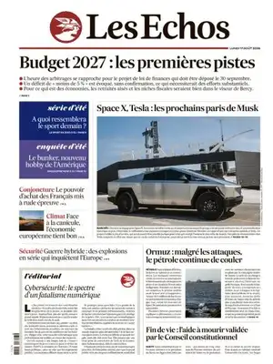 "Les Échos" Front Page