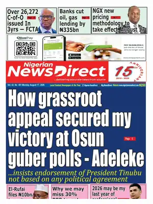 "Nigerian NewsDirect" Front Page