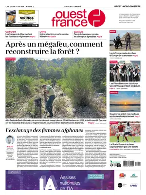 "Ouest France" Front Page