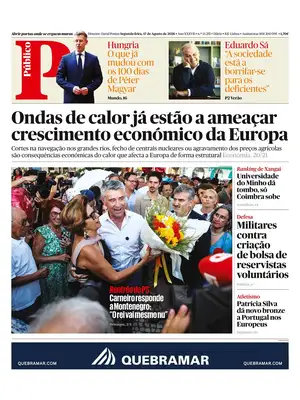 "Público" Front Page