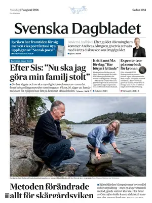 "Svenska Dagbladet" Front Page