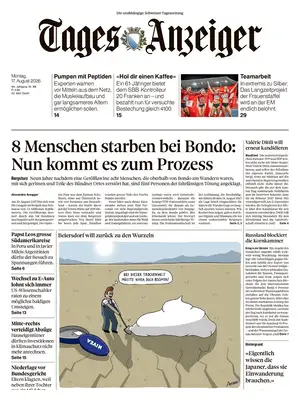 "Tages-Anzeiger | Tagi TA" Front Page
