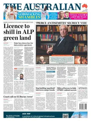"The Australian" Front Page