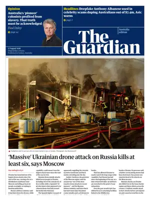"The Guardian Australia" Front Page