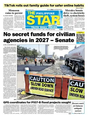 "The Philippine Star" Front Page