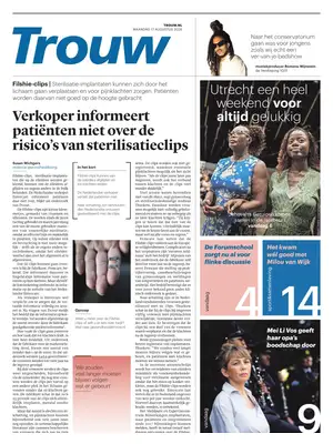 "Trouw" Front Page