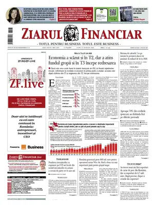 "Ziarul Financiar" Front Page