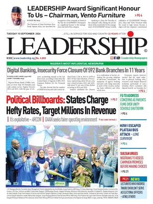"Leadership" Front Page