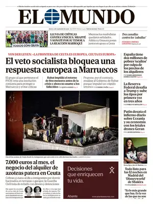 "El Mundo" Front Page