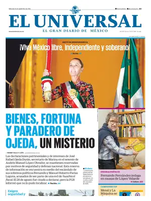 "El Universal (Mexico)" Front Page