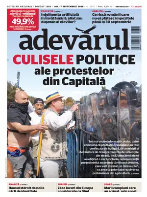 "Adevarul" Front Page