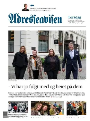 "Adresseavisen" Front Page