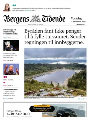 "Bergens Tidende" Front Page