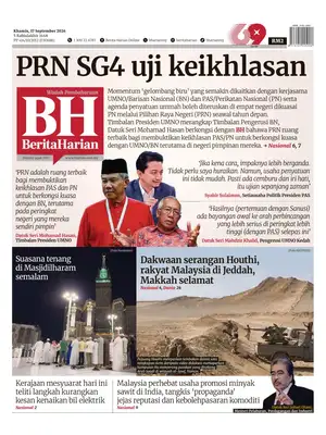 "Berita Harian" Front Page
