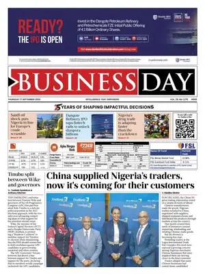 "BusinessDay" Front Page