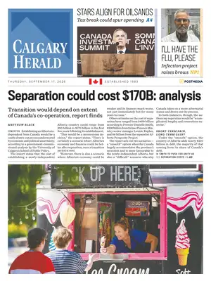"Calgary Herald" Front Page
