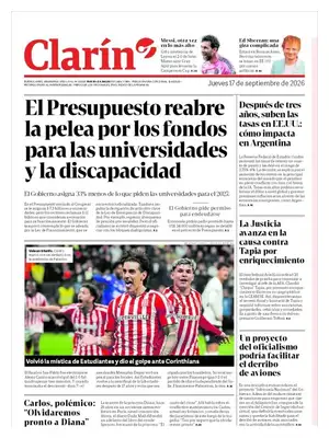 "Clarín" Front Page