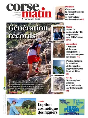 "Corse-Matin" Front Page