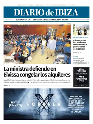 "Diario de Ibiza" Front Page