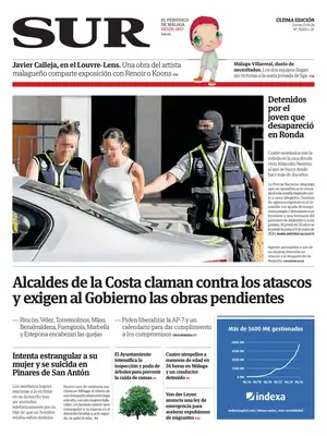 "Diario SUR" Front Page