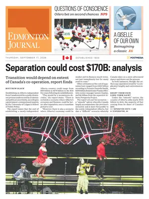 "Edmonton Journal" Front Page