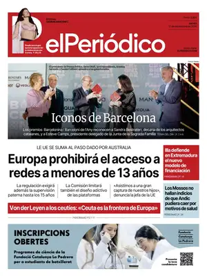 "El Periódico de Catalunya" Front Page