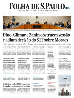 "Folha de S.Paulo" Front Page
