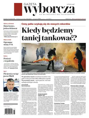 "Gazeta Wyborcza Stoleczna" Front Page