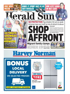 "Herald Sun" Front Page