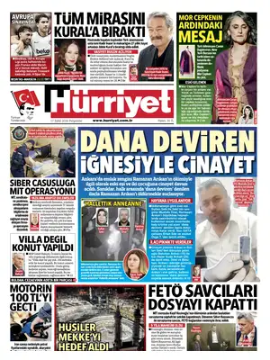 "Hürriyet" Front Page