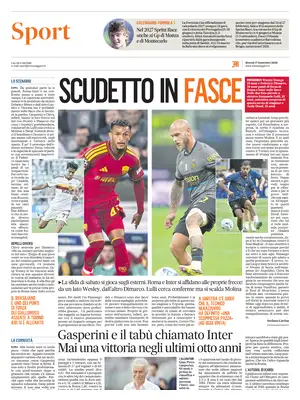"Il Messaggero SPORT" Front Page
