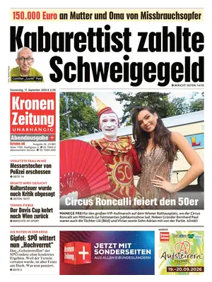 "Kronen Zeitung" Front Page