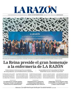 "La Razón" Front Page