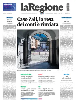 "laRegione" Front Page