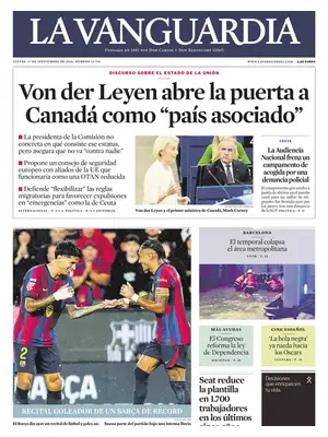 "La Vanguardia" Front Page