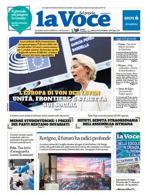 "La Voce del popolo" Front Page