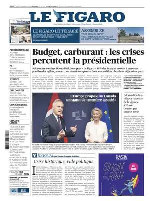 "Le Figaro" Front Page