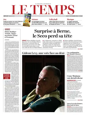 "Le Temps" Front Page