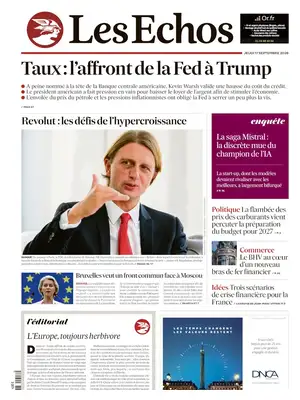 "Les Échos" Front Page