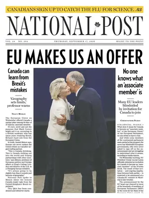 "National Post | The Post" Front Page
