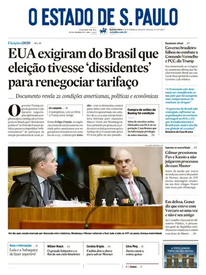 "O Estado de S. Paulo" Front Page