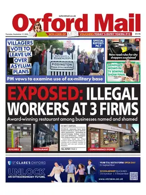 "Oxford Mail" Front Page