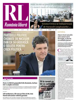 "Romania Libera" Front Page