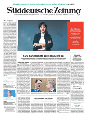 "Süddeutsche Zeitung" Front Page