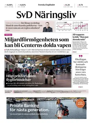 "SvD Näringsliv" Front Page
