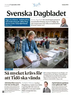 "Svenska Dagbladet" Front Page