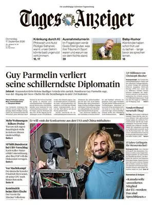 "Tages-Anzeiger | Tagi TA" Front Page