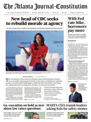 "The Atlanta Journal-Constitution" Front Page
