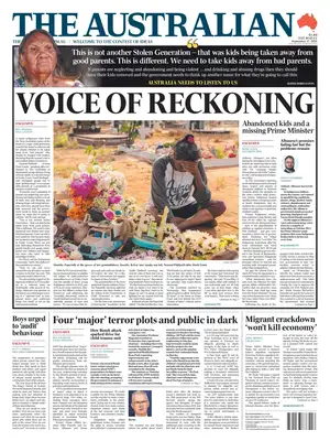 "The Australian" Front Page