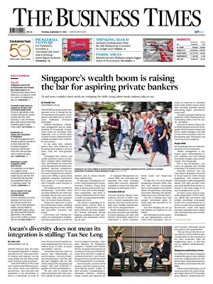 "The Business Times | Singapore" Front Page